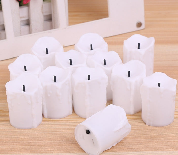 Black Core Tears LED Electronic Candle Lamp Bedroom