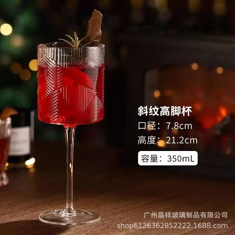 Jingxiang Red Wine Cup Home Crystal Glass Hump Goblet European Style Good-looking Burgundy Wine Glass