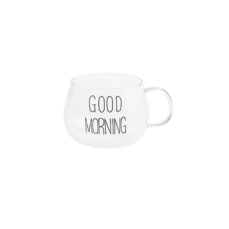 Pyrex Glass With Put Milk Breakfast Cup