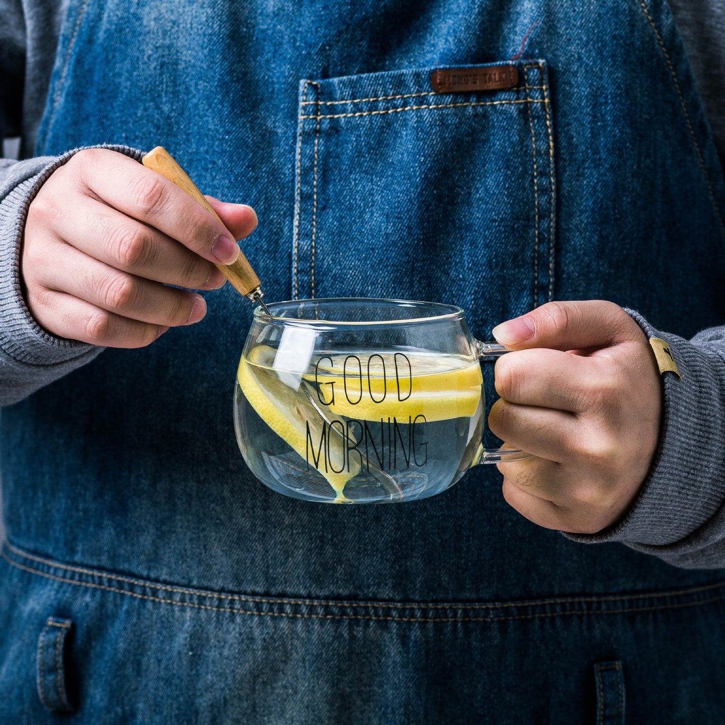 Pyrex Glass With Put Milk Breakfast Cup