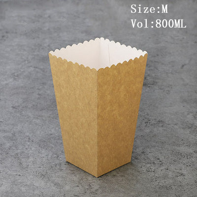 Kraft Paper Popcorn Packaging Box