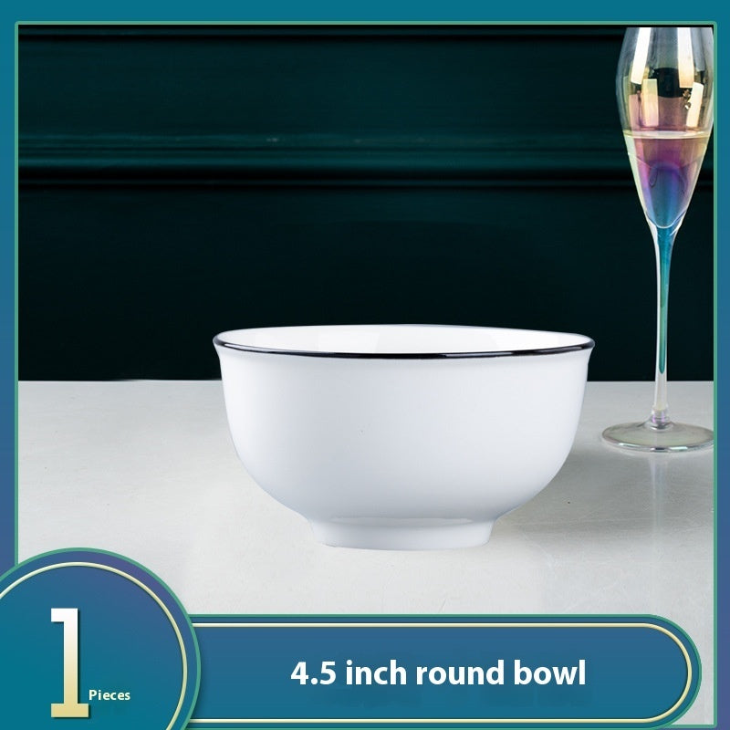 Ceramic Bowl Dish Household Minimalist Tableware