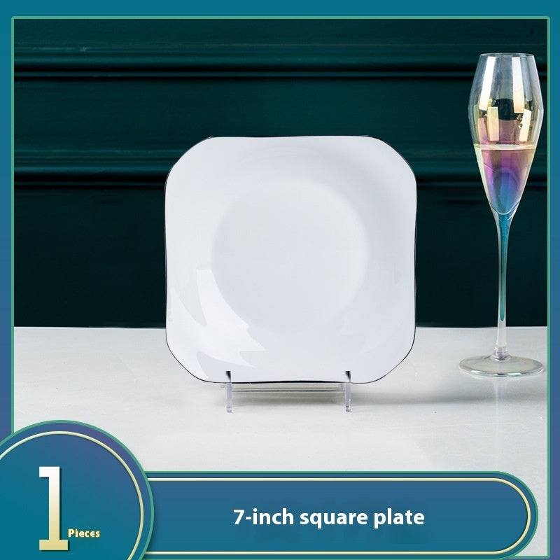 Ceramic Bowl Dish Household Minimalist Tableware