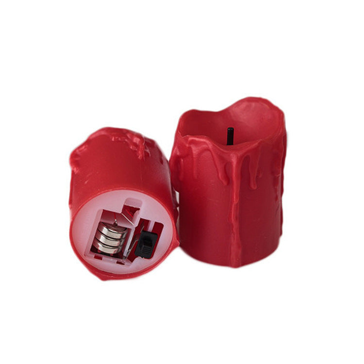 Black Core Tears LED Electronic Candle Lamp Bedroom