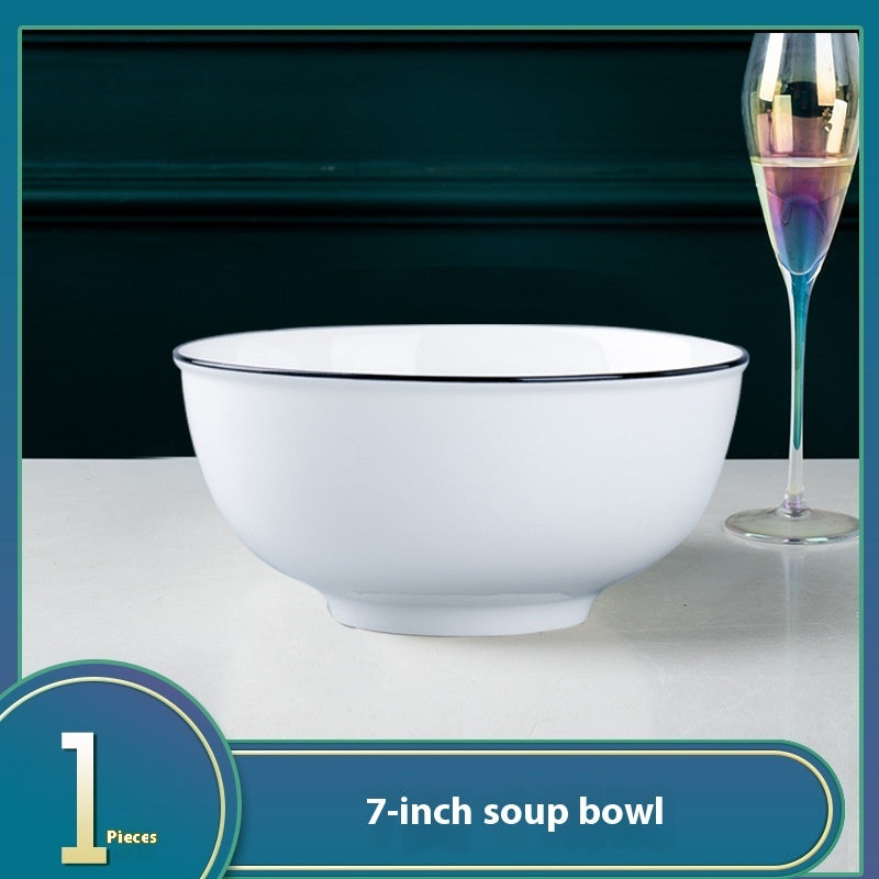 Ceramic Bowl Dish Household Minimalist Tableware