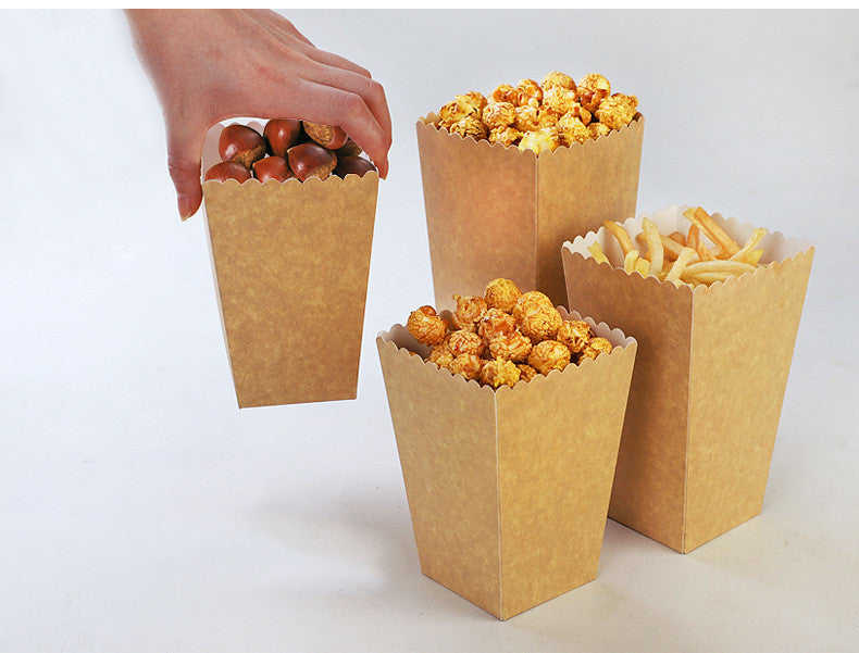 Kraft Paper Popcorn Packaging Box
