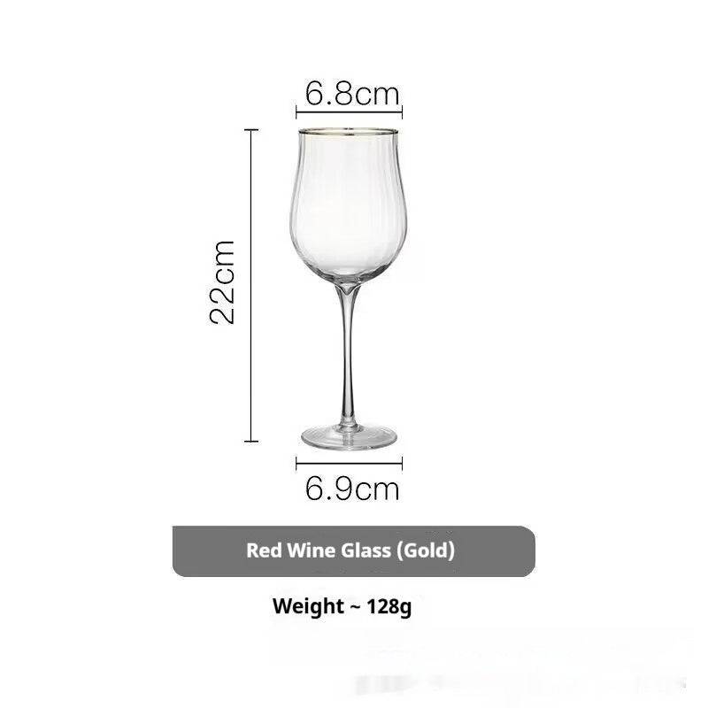 Jingxiang Red Wine Cup Home Crystal Glass Hump Goblet European Style Good-looking Burgundy Wine Glass
