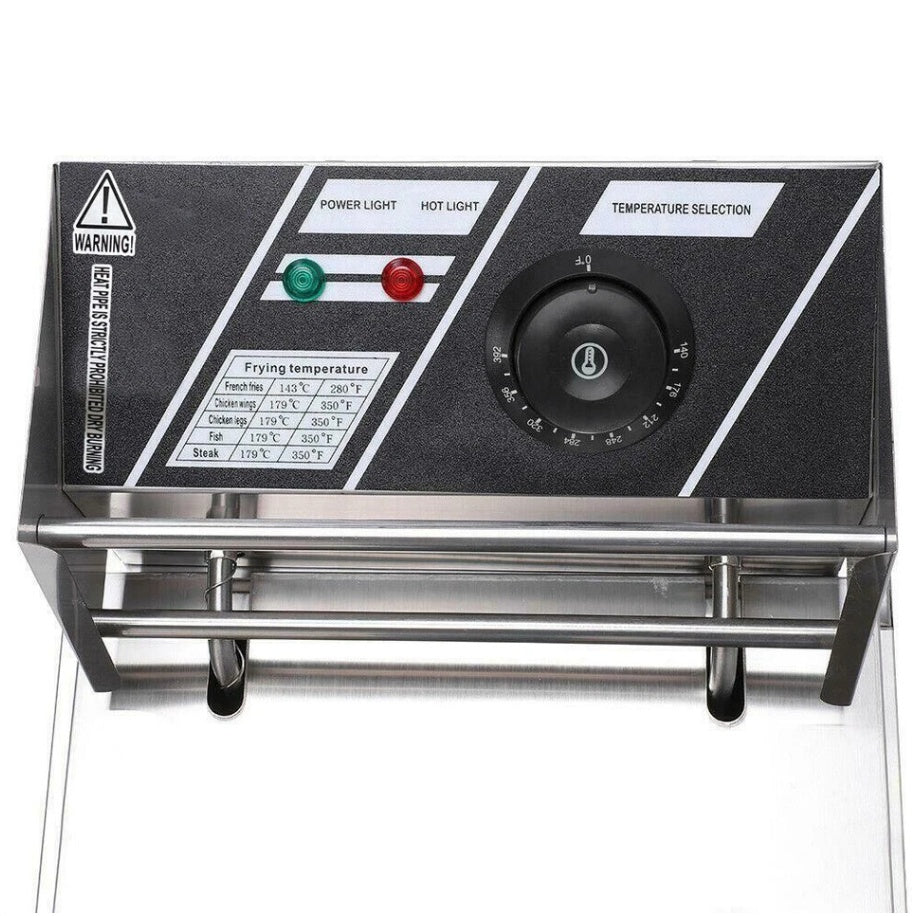 Commercial 10L Fast Electric Deep Fryer Fat Chip Single Tank Stainless Steel UK