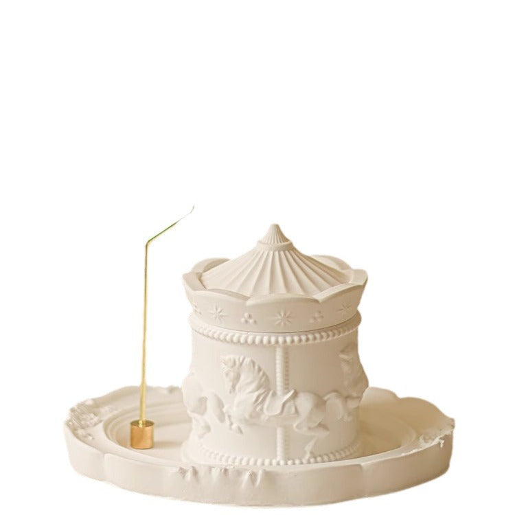 Home Long Lasting Carousel Aromatherapy Candle