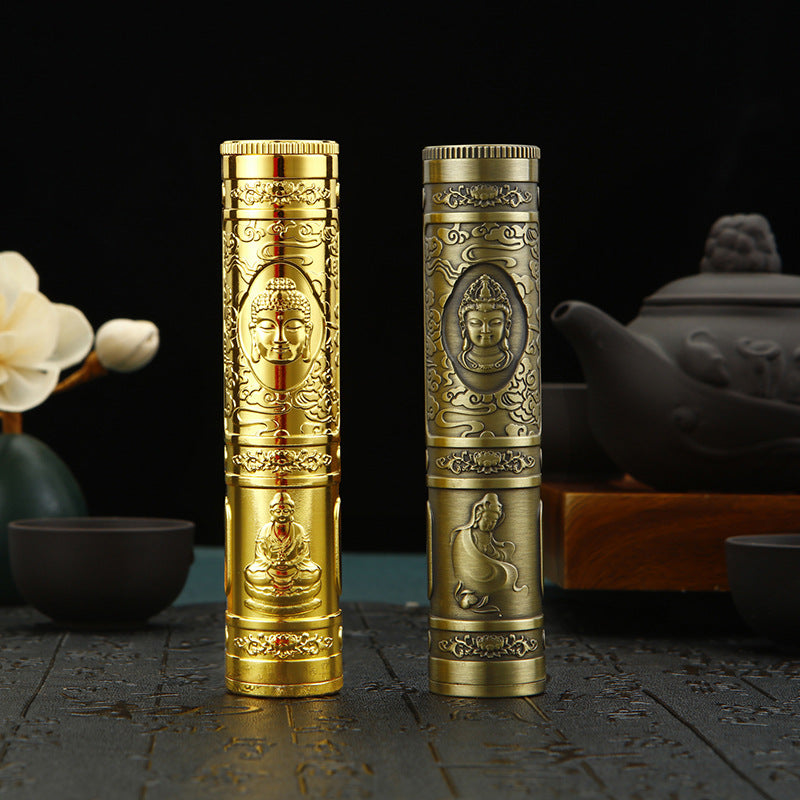 Go Out Portable Incense Burner Incense Holder Dual-use Package Joss Stick Barrel