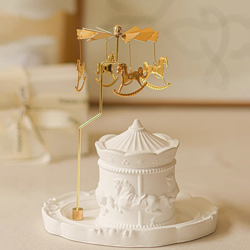 Home Long Lasting Carousel Aromatherapy Candle