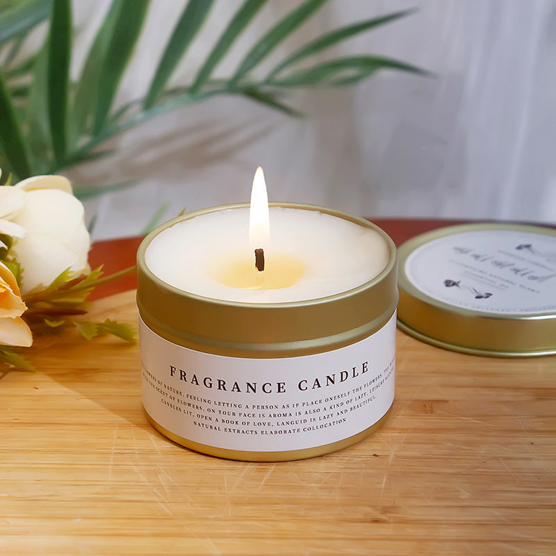 Essential Oil Aromatherapy Candle Indoor Incense Improve Sleeping Iron Can