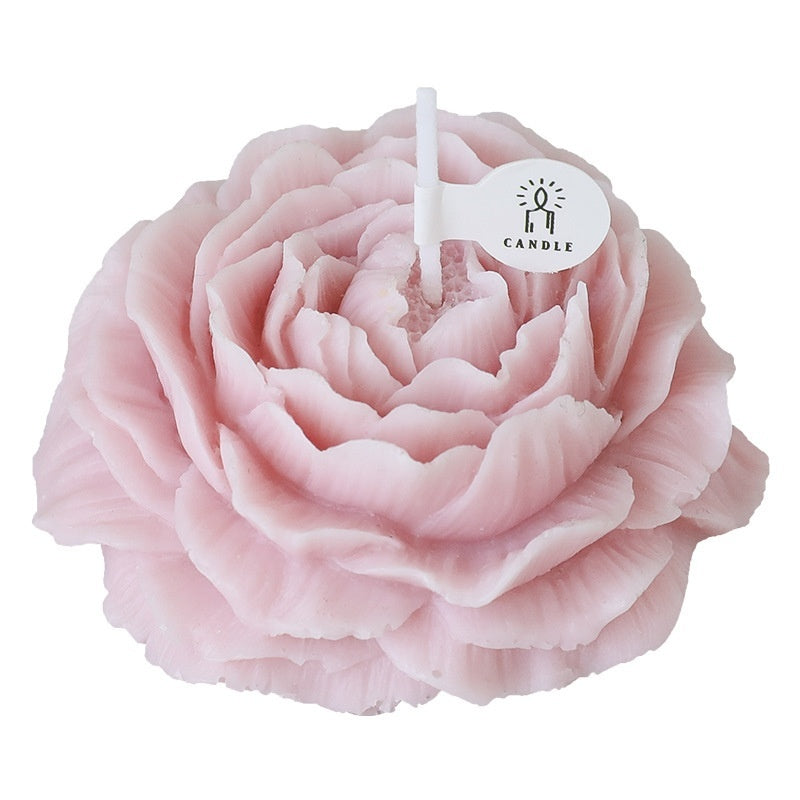 Hand Gift Peony Flower Shape Candle Ornaments