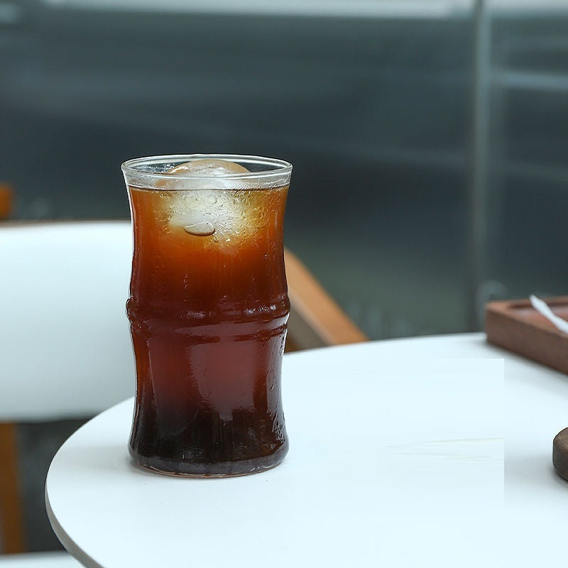 Bamboo Joint High-temperature Resistant Glass Beverage Cup