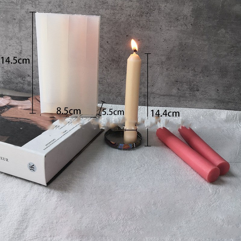 Mini Tapered Candle Long Pole Cylindrical Silicone Mold