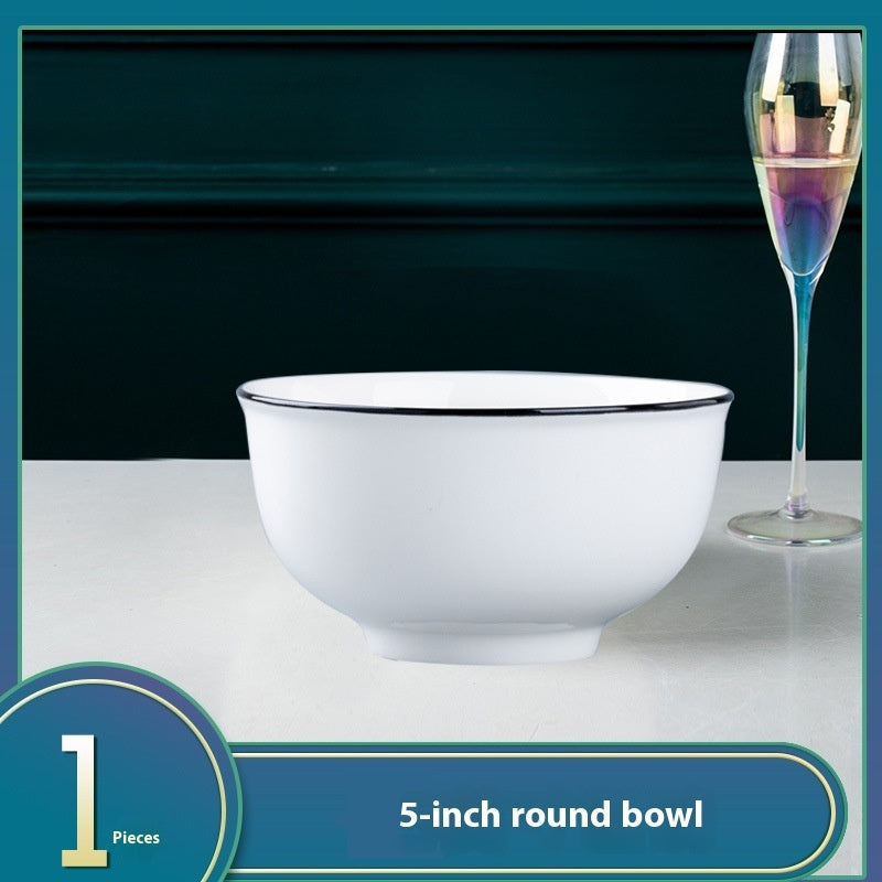 Ceramic Bowl Dish Household Minimalist Tableware