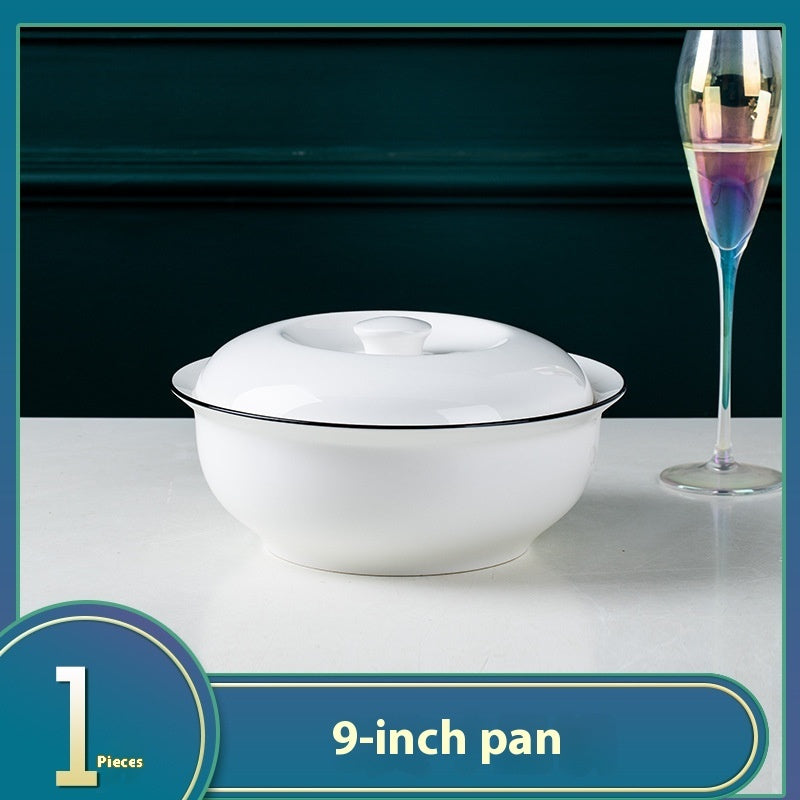 Ceramic Bowl Dish Household Minimalist Tableware