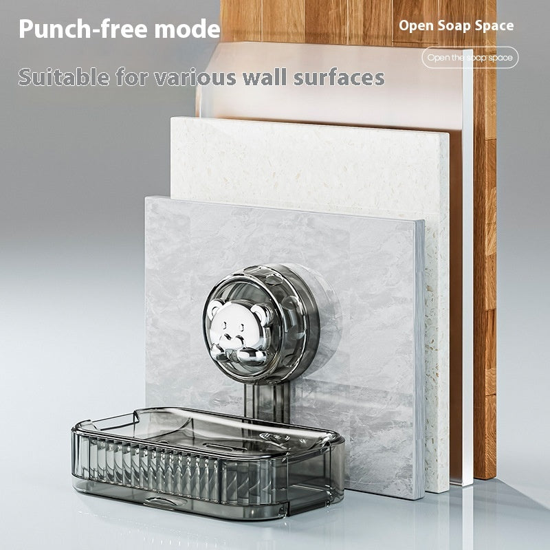Sucker Soap Wall-mounted Washstand Storage Box