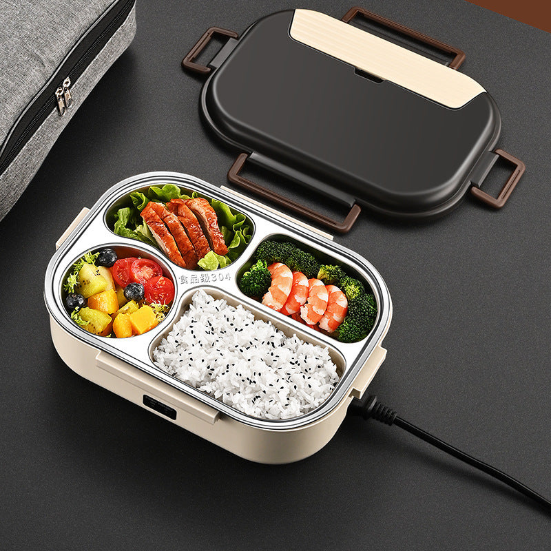 Home Plug-in Self-heating Compartment Lunch Box