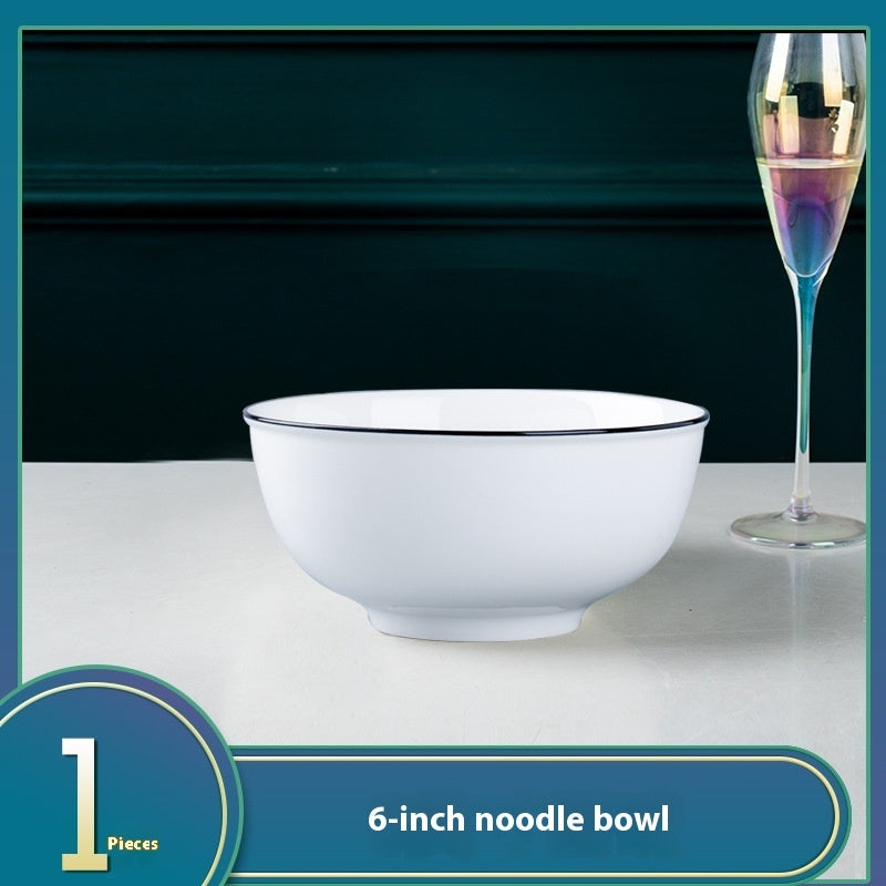 Ceramic Bowl Dish Household Minimalist Tableware