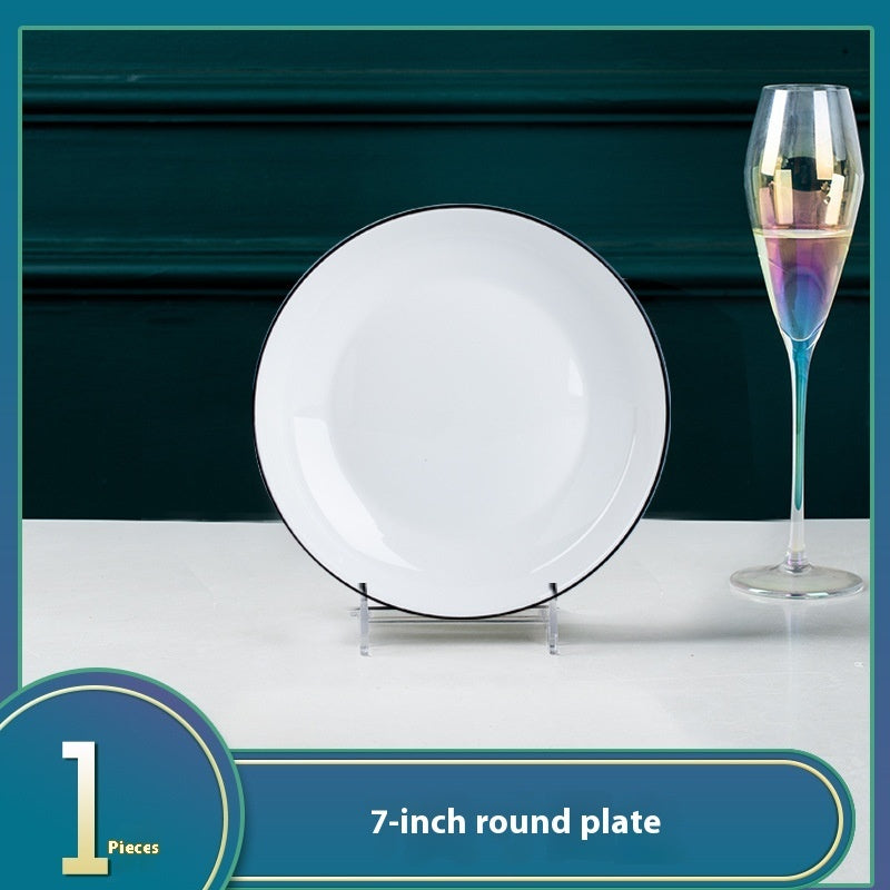 Ceramic Bowl Dish Household Minimalist Tableware