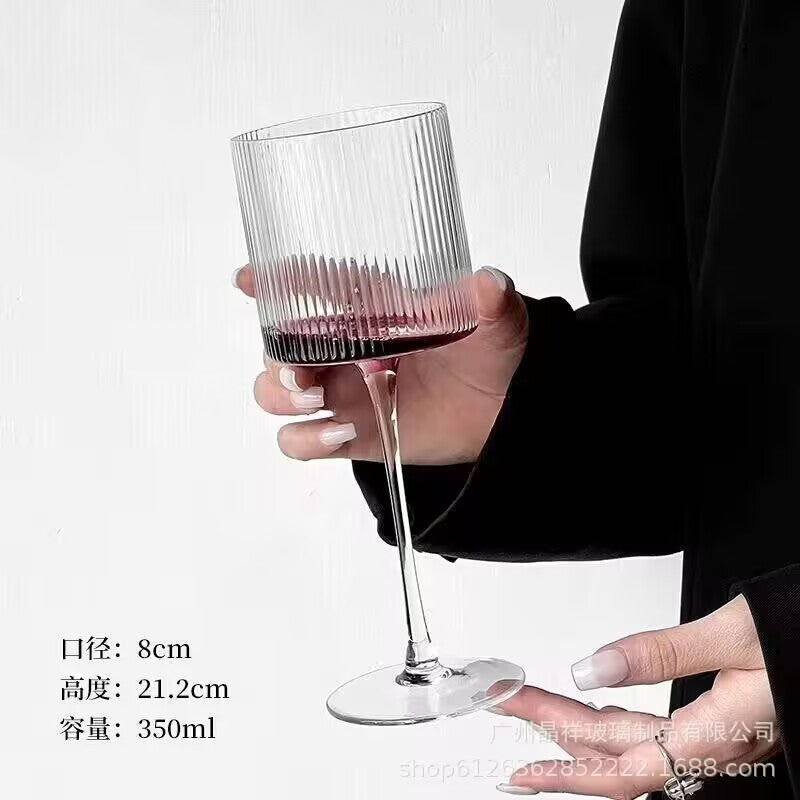 Jingxiang Red Wine Cup Home Crystal Glass Hump Goblet European Style Good-looking Burgundy Wine Glass