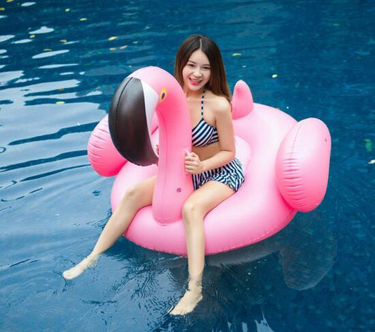 Adult Size Flamingo Swan Water Inflatable Mount Floating Bed Floating Row Swim Ring