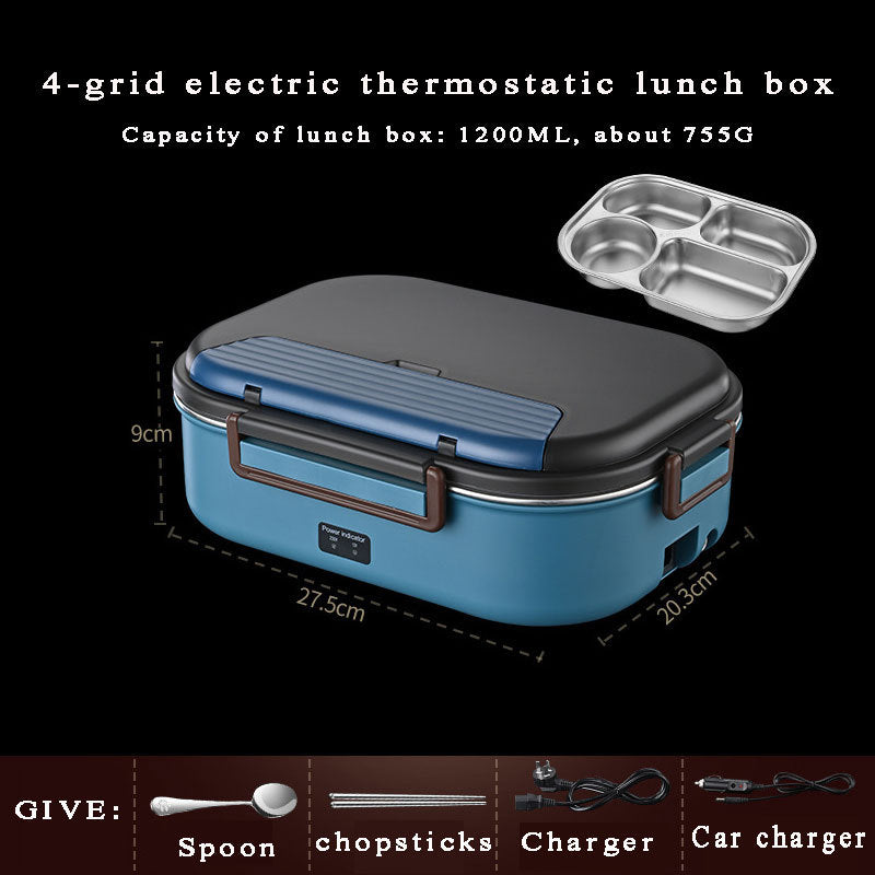 Home Plug-in Self-heating Compartment Lunch Box