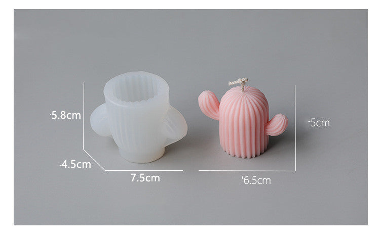 Simulation Cactus Silicone Mold Scented Candle DIY Material