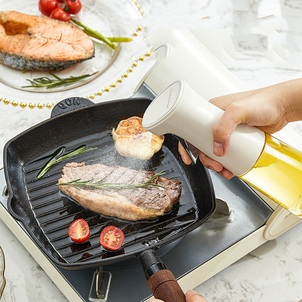 Oil Spray Kettle Glass Kitchen Household