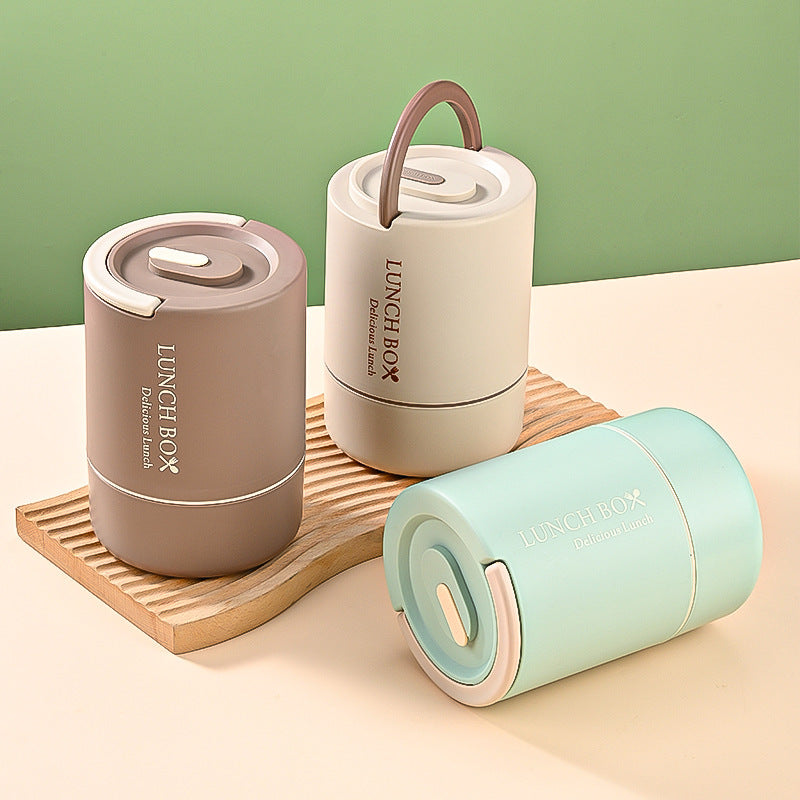 Simple 304 Stainless Steel Insulated Lunch Box Large Capacity