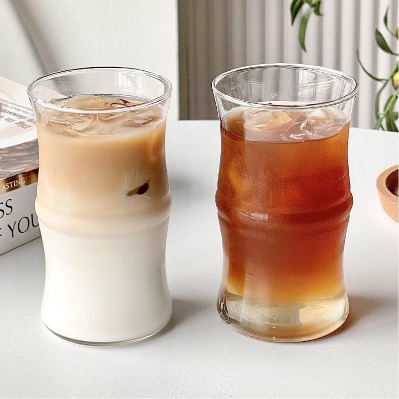 Bamboo Joint High-temperature Resistant Glass Beverage Cup