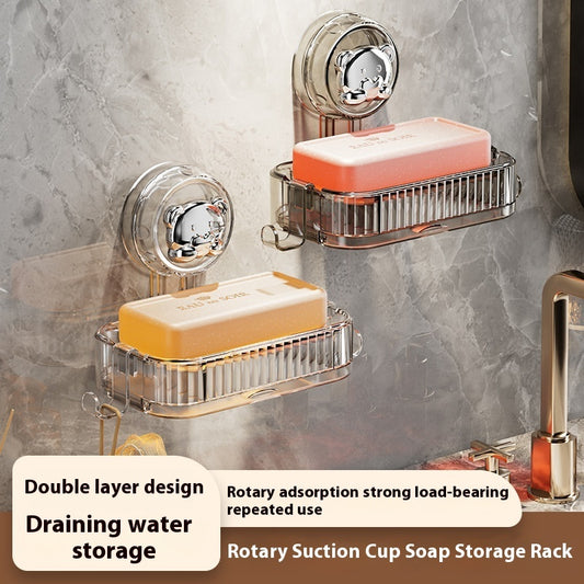 Sucker Soap Wall-mounted Washstand Storage Box