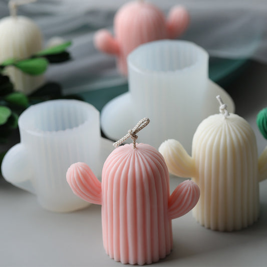 Simulation Cactus Silicone Mold Scented Candle DIY Material