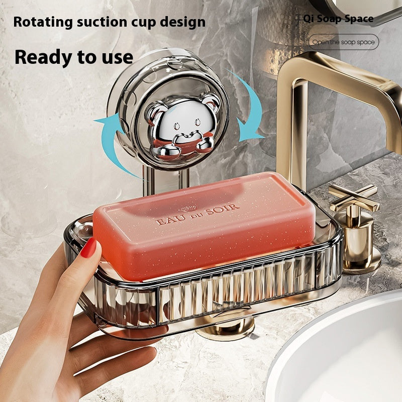 Sucker Soap Wall-mounted Washstand Storage Box