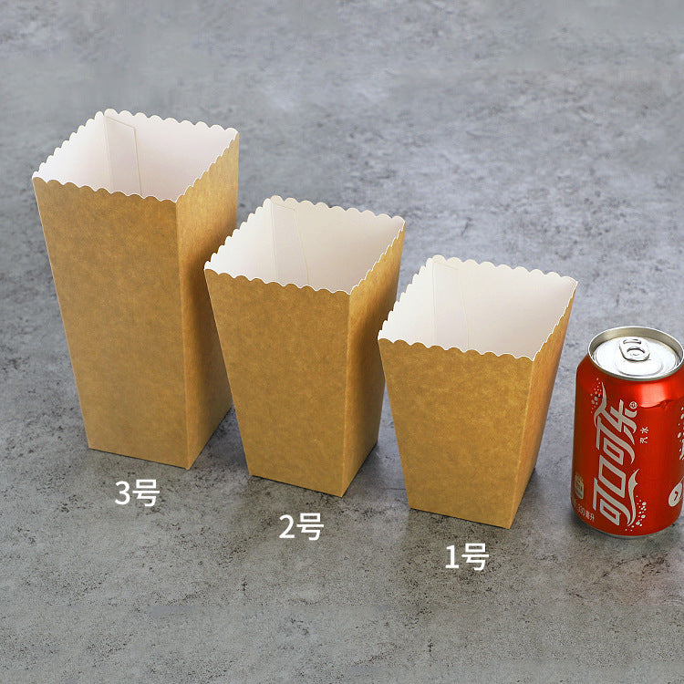 Kraft Paper Popcorn Packaging Box