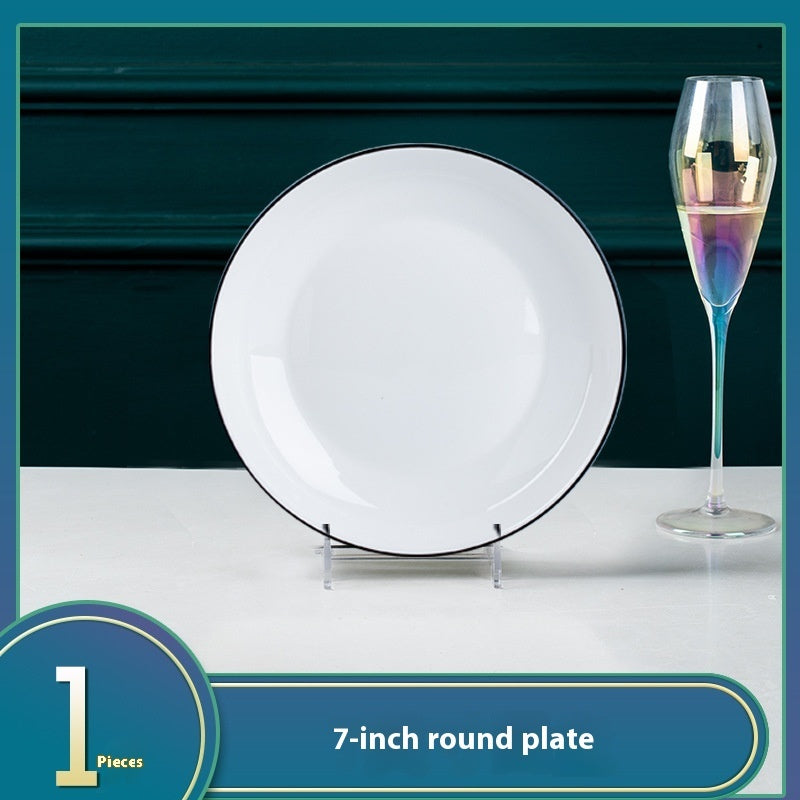 Ceramic Bowl Dish Household Minimalist Tableware