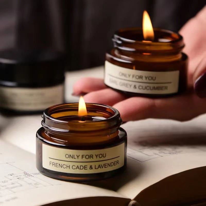 Brown Aromatherapy Candle Cup Candlestick Fire Extinguisher Bottles Retro