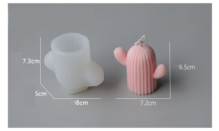 Simulation Cactus Silicone Mold Scented Candle DIY Material