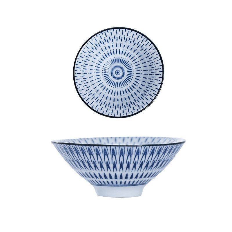 Ceramic Kung Fu Tea Cup Japanese Blue And White Porcelain