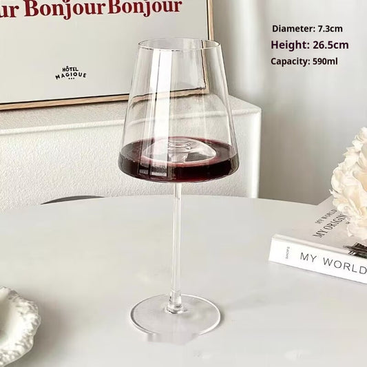 Jingxiang Red Wine Cup Home Crystal Glass Hump Goblet European Style Good-looking Burgundy Wine Glass