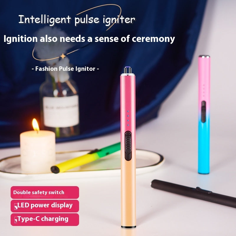 Long Straight Tube Pulse Aromatherapy Candle Igniter