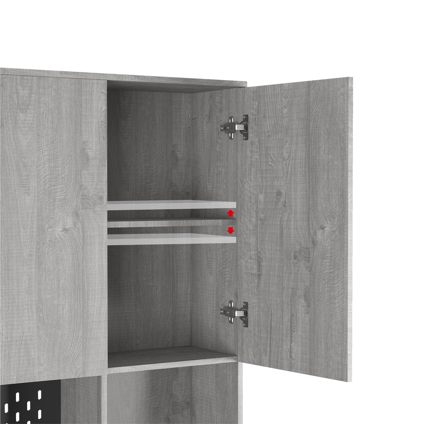 Kitchen Pantry Cabinet With Charging Station,Freestanding Buffet Cupboards Sideboard With Drawer,with LED Lights,Modern Pantry Cabinet With Microwave Stand For Kitchen,Living Room,Dinning Room