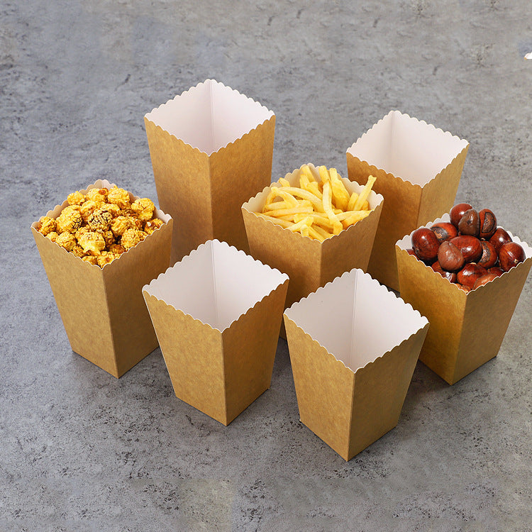 Kraft Paper Popcorn Packaging Box