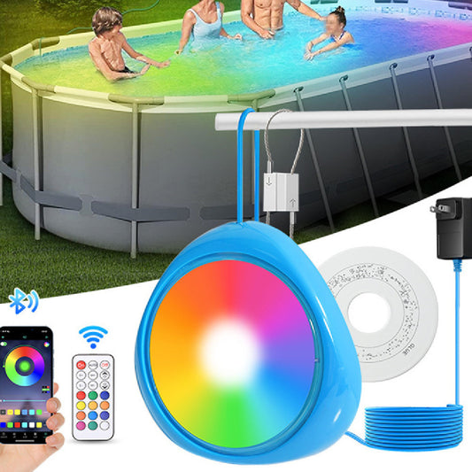 Hanging Swimming Pool Light Waterproof IP68 Colorful Bluetooth Underwater Light