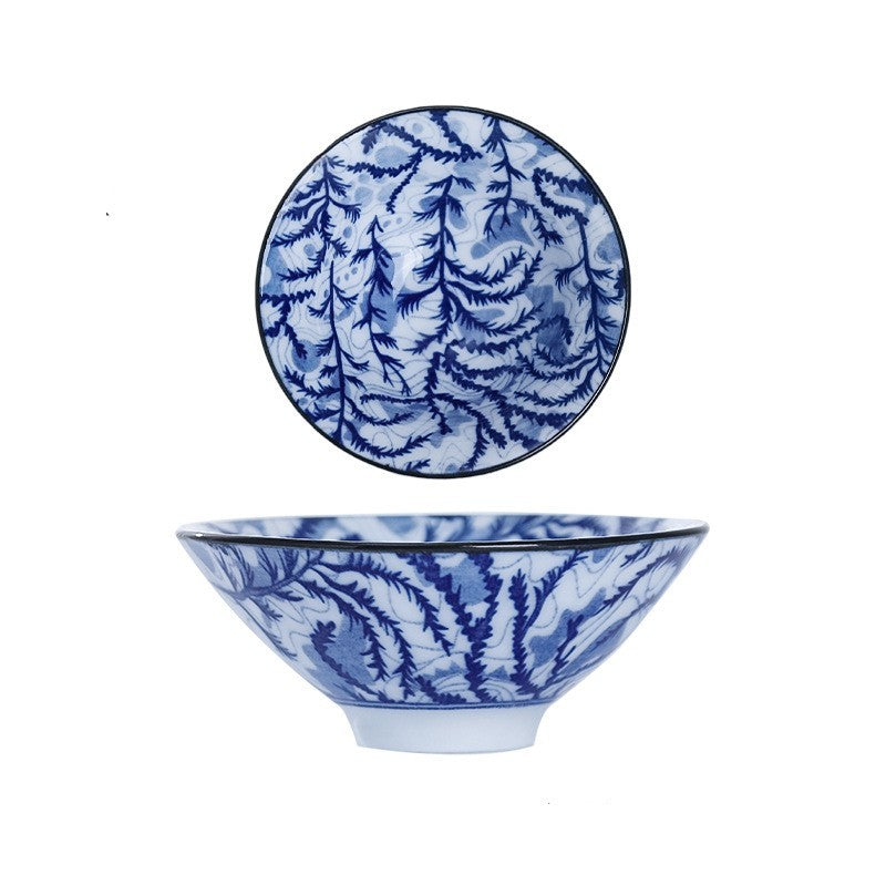 Ceramic Kung Fu Tea Cup Japanese Blue And White Porcelain